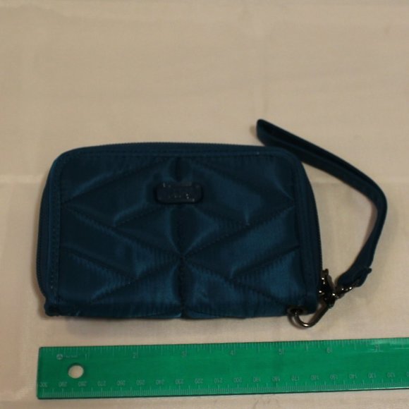 lug Handbags - Rodeo 2 Compact RFID Wallet in Ocean Blue, NWT